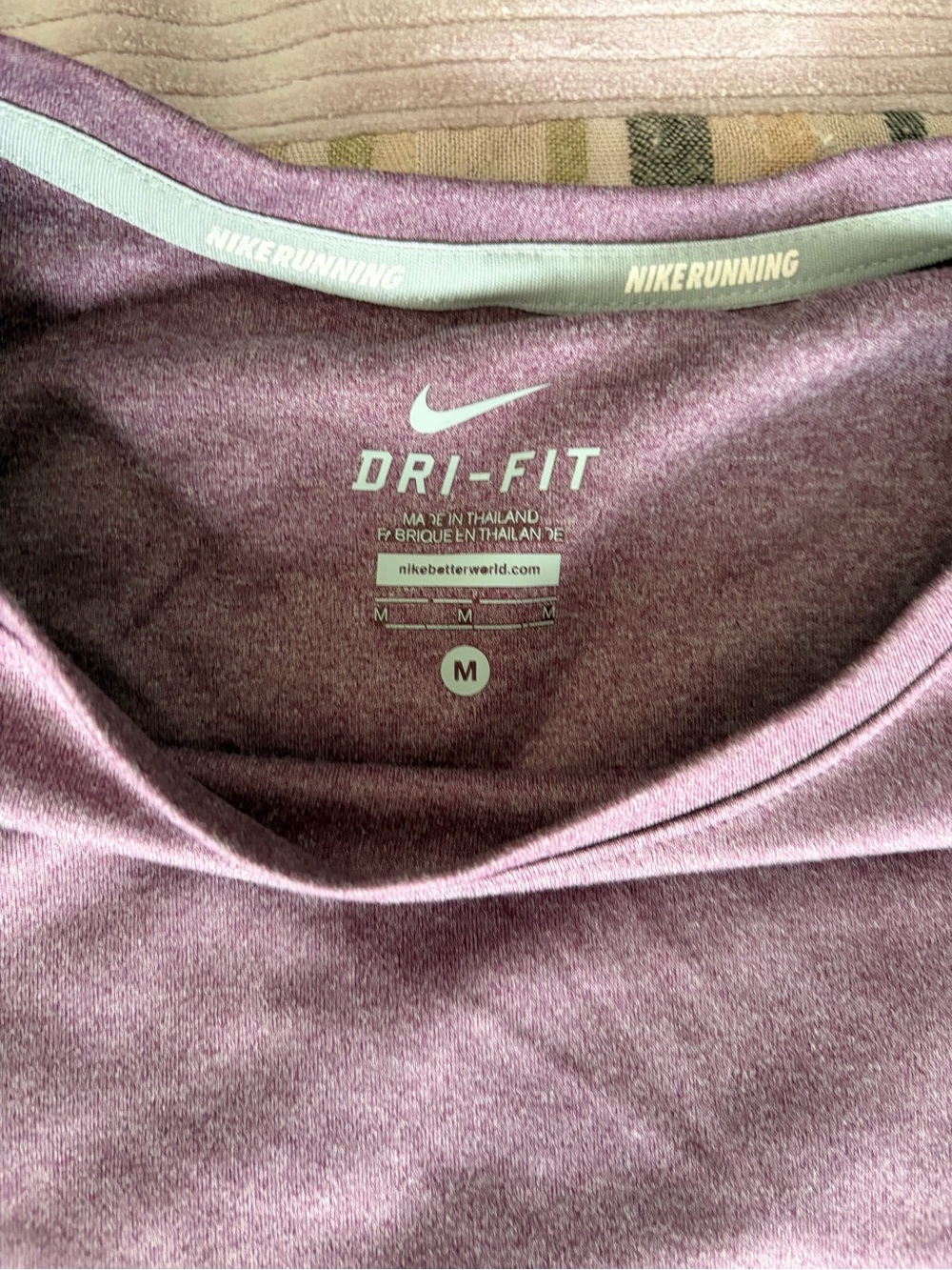 Nike Dri-FIT Running Top - Mauve Purple - Picture 2 of 6
